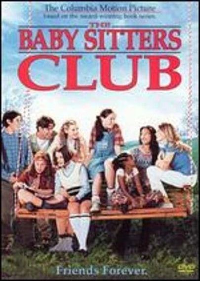 Movie poster for 'The Baby Sitters Club' featuring a group of children sitting on a bench.
