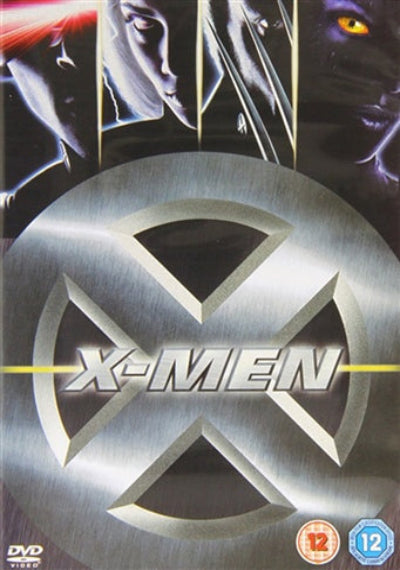 DVD cover of 'X-Men' with superhero logo and character faces.