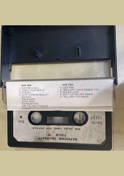 Raymond Taggart: Tour 89 Music Cassette Used Pick and Sell the shop for Stay Home Entertainment Packs.!! MC Used