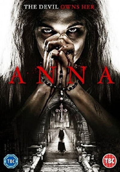 Movie poster for 'Anna' with a dark and eerie design.