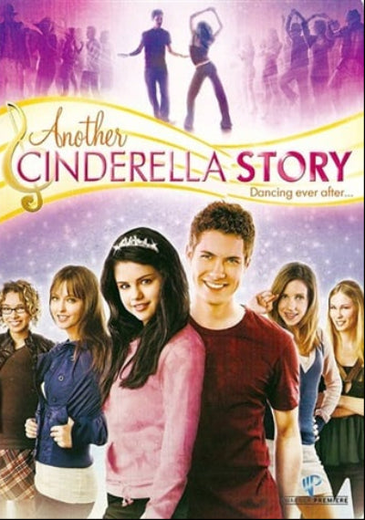 Movie poster for 'Another Cinderella Story' with characters and title text.