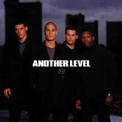 Four men standing together with 'Another Level' text and logo in the foreground.