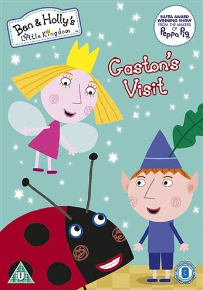 Children's book cover featuring characters from 'Ben & Holly's Little Kingdom' with a fairy, a boy, and a ladybug.