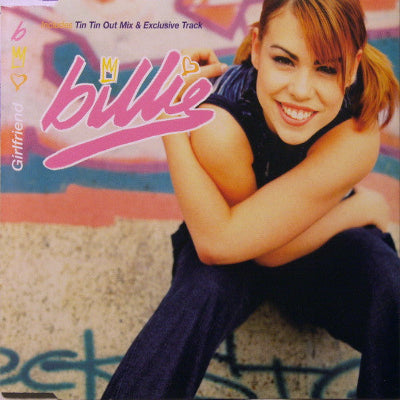 Album cover featuring a person with 'Billie' branding and colorful background