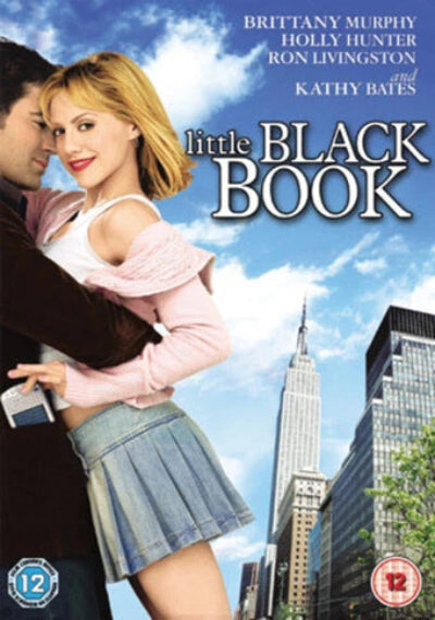 Movie cover for 'Little Black Book' featuring Brittany Murphy and Ron Livingston in a city setting with the Empire State Building in the background.