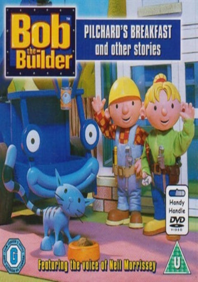 DVD cover of 'Bob the Builder' featuring two characters and a blue creature.