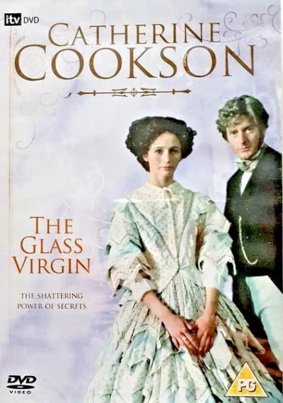 DVD cover of 'The Glass Virgin' by Catherine Cookson featuring a woman and a man in period attire.