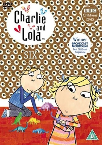 DVD cover of 'Charlie and Lola' with two cartoon characters and BBC logo.