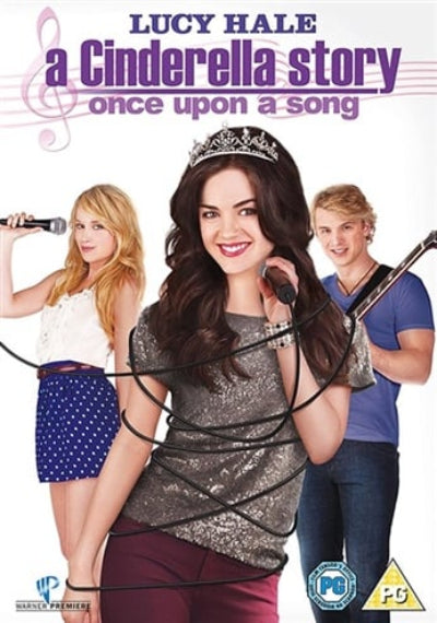 Movie poster for 'Once Upon a Song' featuring three characters with musical instruments.