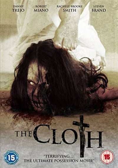 Movie poster for 'The Cloth' with a dark and eerie scene.