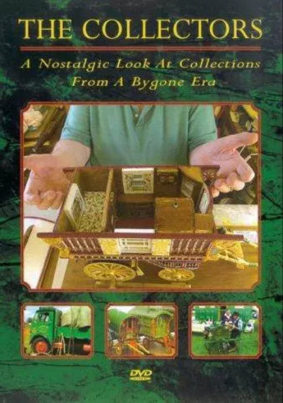 DVD cover of 'The Collectors' with a person holding a wooden box and images of vintage vehicles.