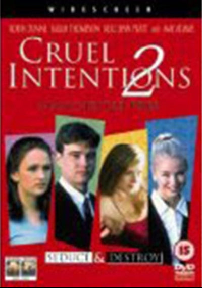 DVD cover of 'Cruel Intentions 2' with character portraits on a red background