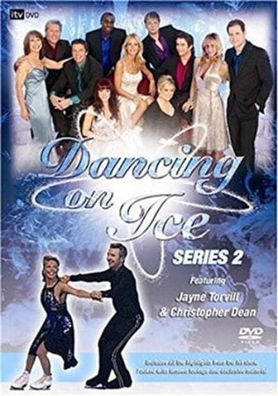 DVD cover of 'Dancing on Ice' Series 2 featuring Jayne Torvill and Christopher Dean.