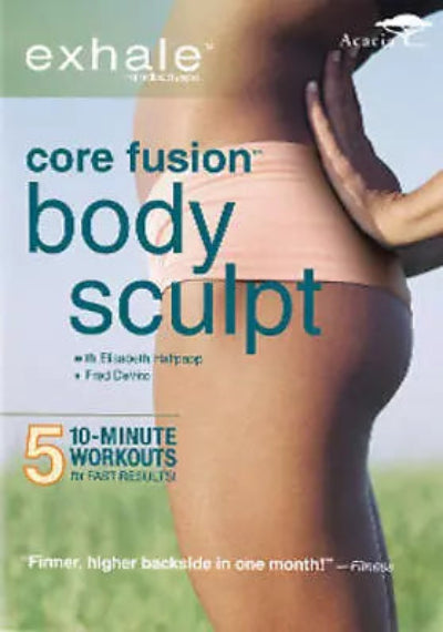 Exhale Core Fusion Body Sculpt workout DVD cover with a person in exercise attire.