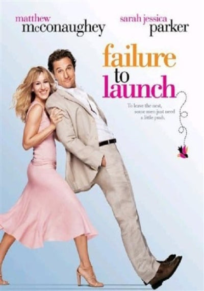 Promotional poster for 'Failure to Launch' featuring Matthew McConaughey and Sarah Jessica Parker.