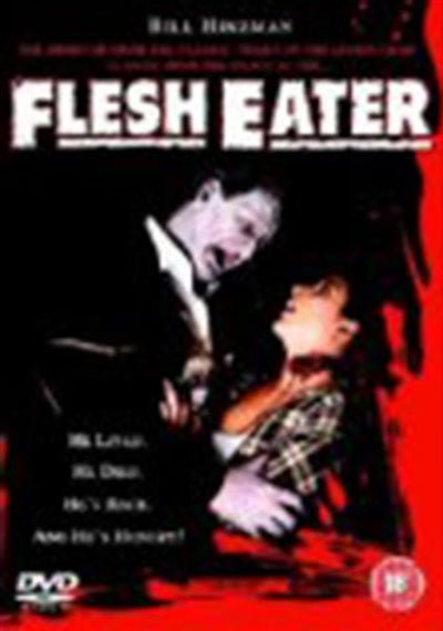 DVD cover of 'Flesh Eater' with a red background and text.