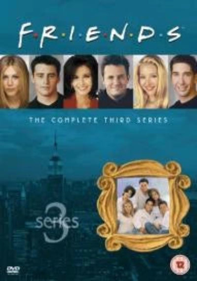 DVD cover of 'Friends' The Complete Third Series with character images and logo.