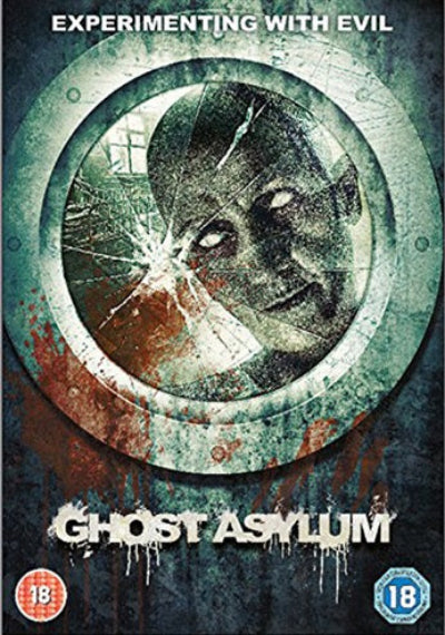 DVD cover of 'Ghost Asylum' with a ghostly face in a circular design.