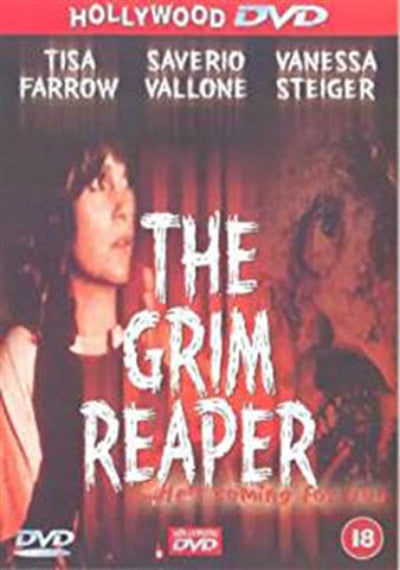 DVD cover of 'The Grim Reaper' featuring Tisa Farrow, Saverio Vallone, and Vanessa Steiger.