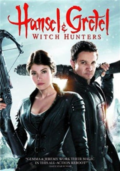 Movie poster for 'Hansel & Gretel: Witch Hunters' featuring two characters with bows and arrows.