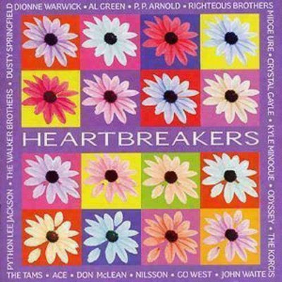 Album cover with colorful flowers and text on a purple background