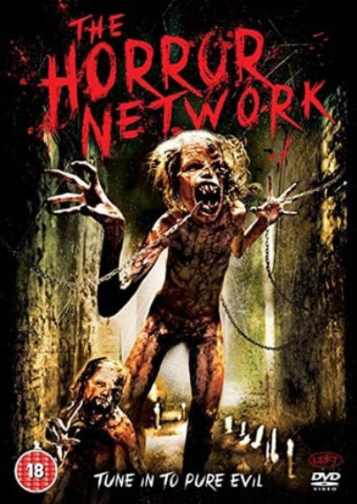 DVD cover of 'The Horror Network' with a horror-themed design.
