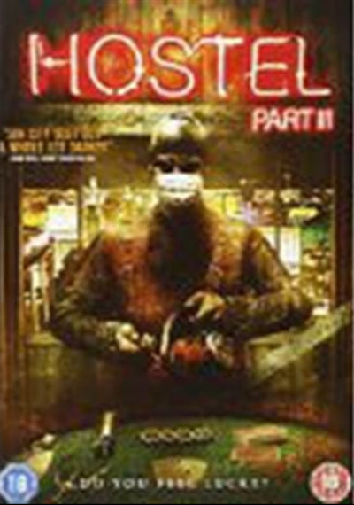 DVD cover of 'Hostel Part III' with a masked figure in a casino setting.