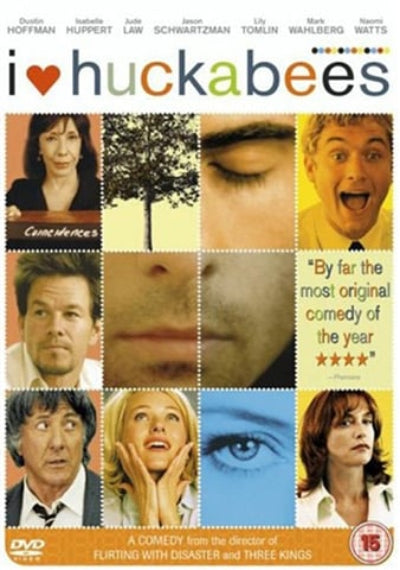 Movie poster for 'I Love Huckabees' with character portraits and text.