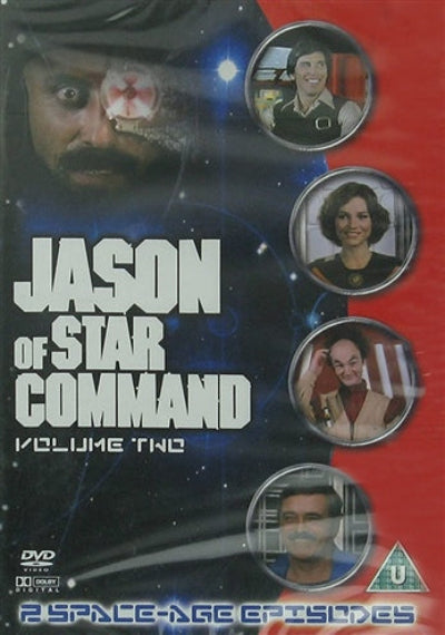 DVD cover of 'Jason of Star Command Volume Two' with images of characters and text on a red and black background.