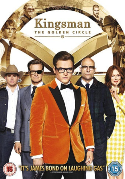 Movie poster for 'Kingsman: The Golden Circle' featuring characters in formal attire.