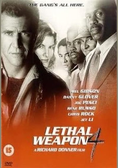 Lethal Weapon 4 SHEP DVD Pick and Sell the shop for Stay Home Entertainment Packs.!! SHEP DVD