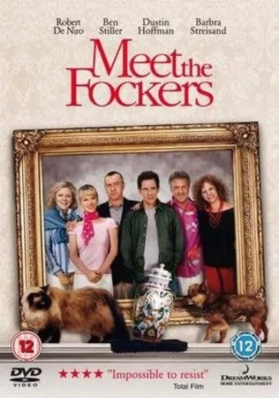Movie poster for 'Meet the Fockers' featuring a framed family portrait.
