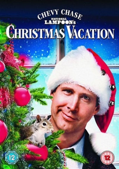 DVD for 'National Lampoon's Christmas Vacation' featuring a person in a Santa hat with a Christmas tree and ornaments. New DVD.