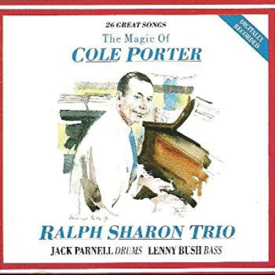 Album cover of 'The Magic of Cole Porter' featuring a portrait of a man playing piano.