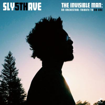 Album cover with silhouette of a person against a sunset sky, featuring text about 'The Invisible Man' and Sly 5th Ave.