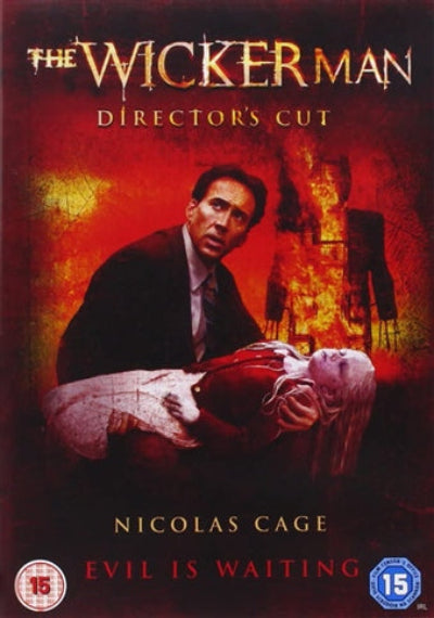 Movie poster for 'The Wicker Man' with a dark and eerie atmosphere.