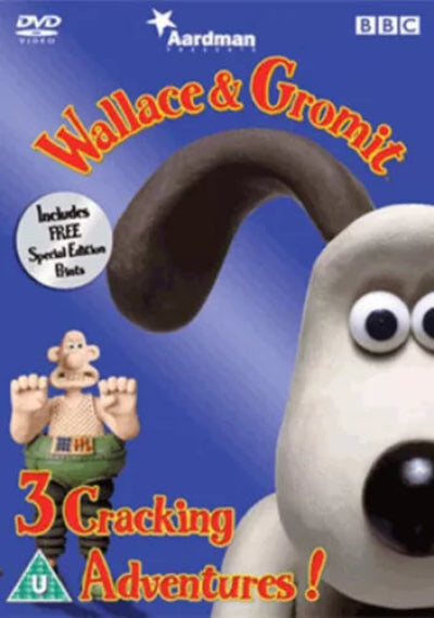 DVD cover of 'Wallace & Gromit' with Aardman and BBC logos.