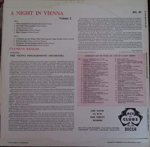 A Night in Vienna - Volume 2 : LP Pick and Sell the shop for Stay Home Entertainment Packs.!! Vinyl 12"