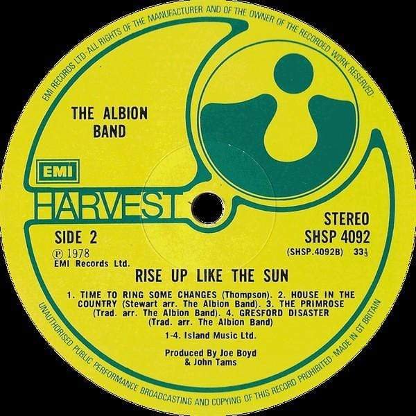 Albion Band: Rise Up Like The Sun : 12" LP Pick and Sell the shop for Stay Home Entertainment Packs.!! Vinyl 12"