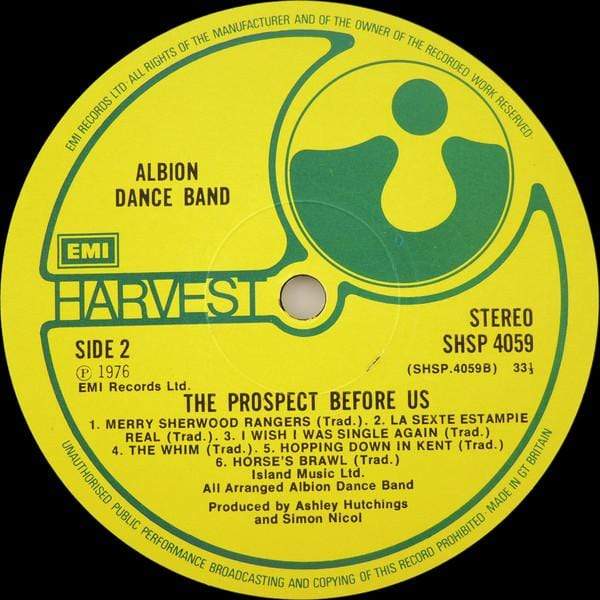 Albion Band: The Prospect Before Us : LP Pick and Sell the shop for Stay Home Entertainment Packs.!! Vinyl 12"