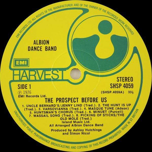 Albion Band: The Prospect Before Us : LP Pick and Sell the shop for Stay Home Entertainment Packs.!! Vinyl 12"