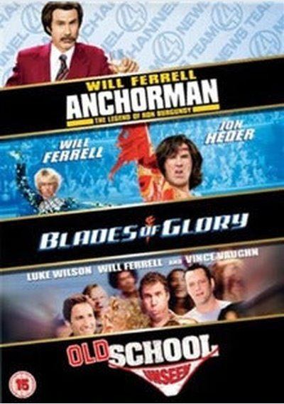 Blades Of Glory / Old School / Anchorman Used DVD Box Set Pick and Sell the shop for Stay Home Entertainment Packs.!! DVD's Used Boxset