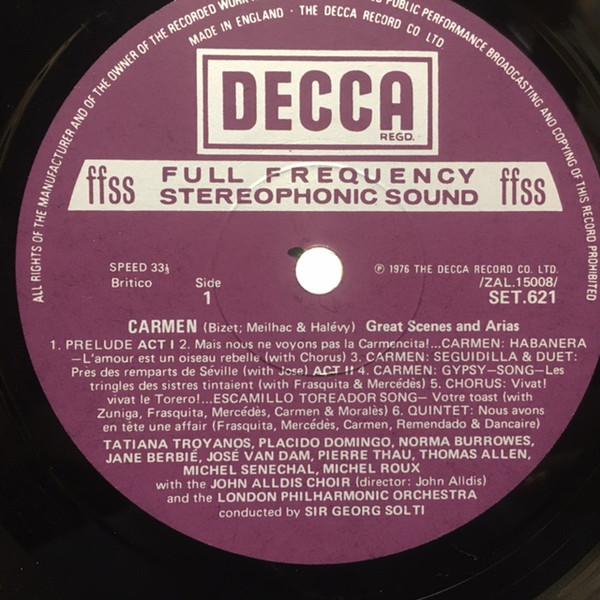 Carmen Great Scenes & Arias : LP Pick and Sell the shop for Stay Home Entertainment Packs.!! Vinyl 12"