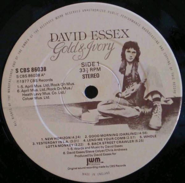 David Essex: Gold & Ivory Pick and Sell the shop for Stay Home Entertainment Packs.!! Vinyl 12"