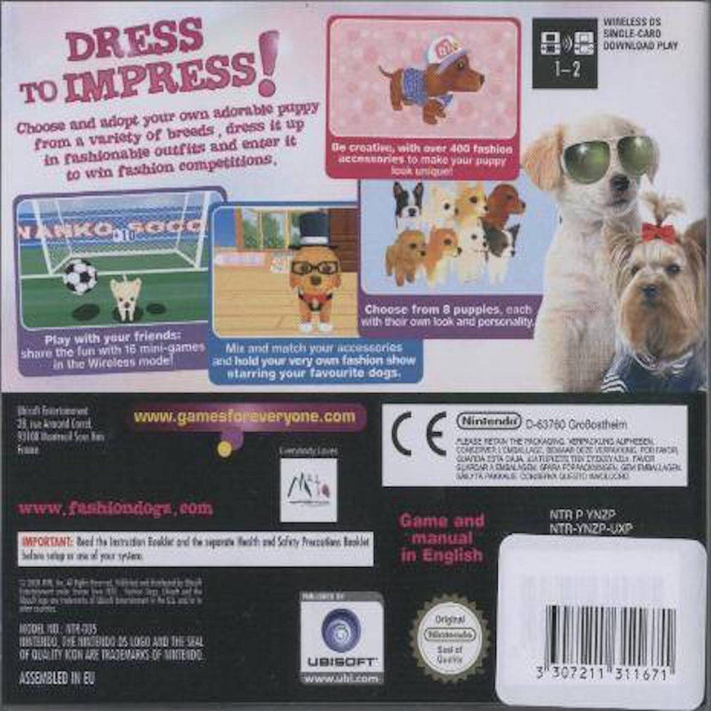 Fashion Dogz : Nintendo DS Pick and Sell the shop for Stay Home Entertainment Packs.!! VG Used