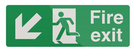 Fire Exit Left Pick and Sell the shop for Stay Home Entertainment Packs.!! Safety Signs