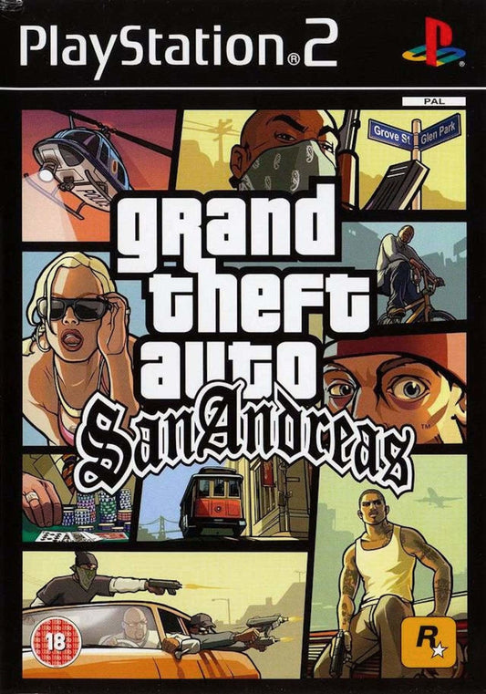 GTA: SanAndreas: PS2: Preowned Pick and Sell the shop for Stay Home Entertainment Packs.!! VG Used