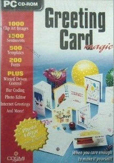 Greeting Card Magic PC Used Pick and Sell the shop for Stay Home Entertainment Packs.!! 