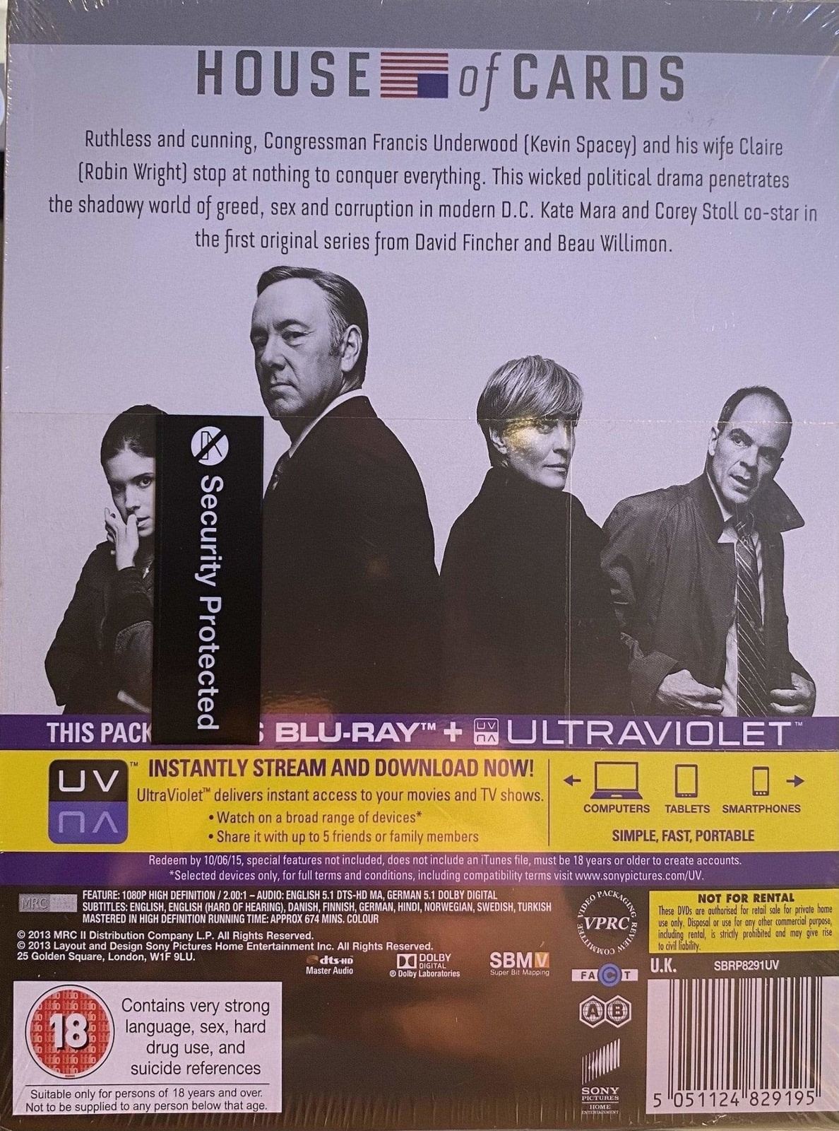 House of Cards Blu-Ray Pick and Sell the shop for Stay Home Entertainment Packs.!! BR New