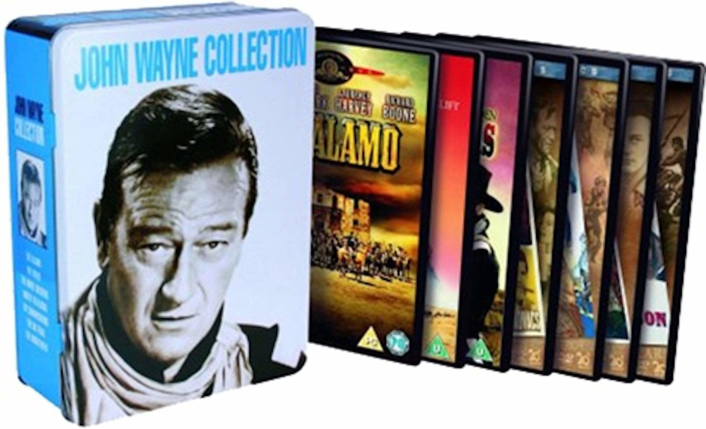 John Wayne Collection Preowned DVD Boxset Tin Pick and Sell the shop for Stay Home Entertainment Packs.!! DVD's Used